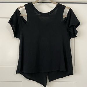 Free People Cold Shoulder Tee
